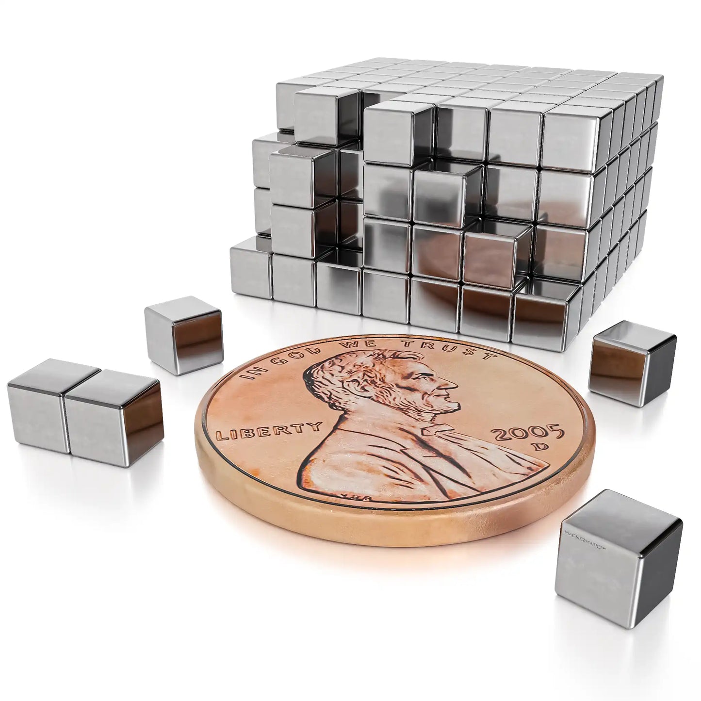 1/8 Inch Strong Neodymium Rare Earth Cube Magnets N48
