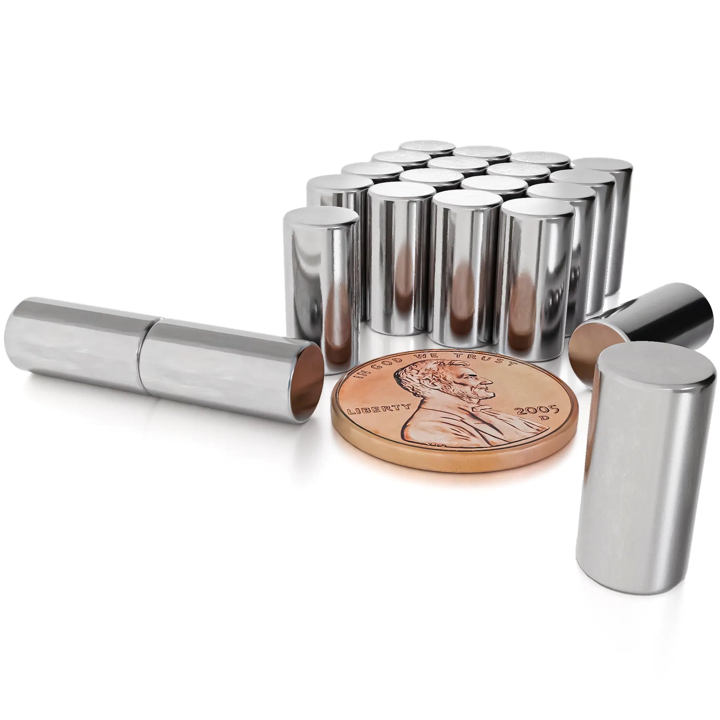 Neodymium Cylinder Magnets N48 1/4 x 1/2 inch