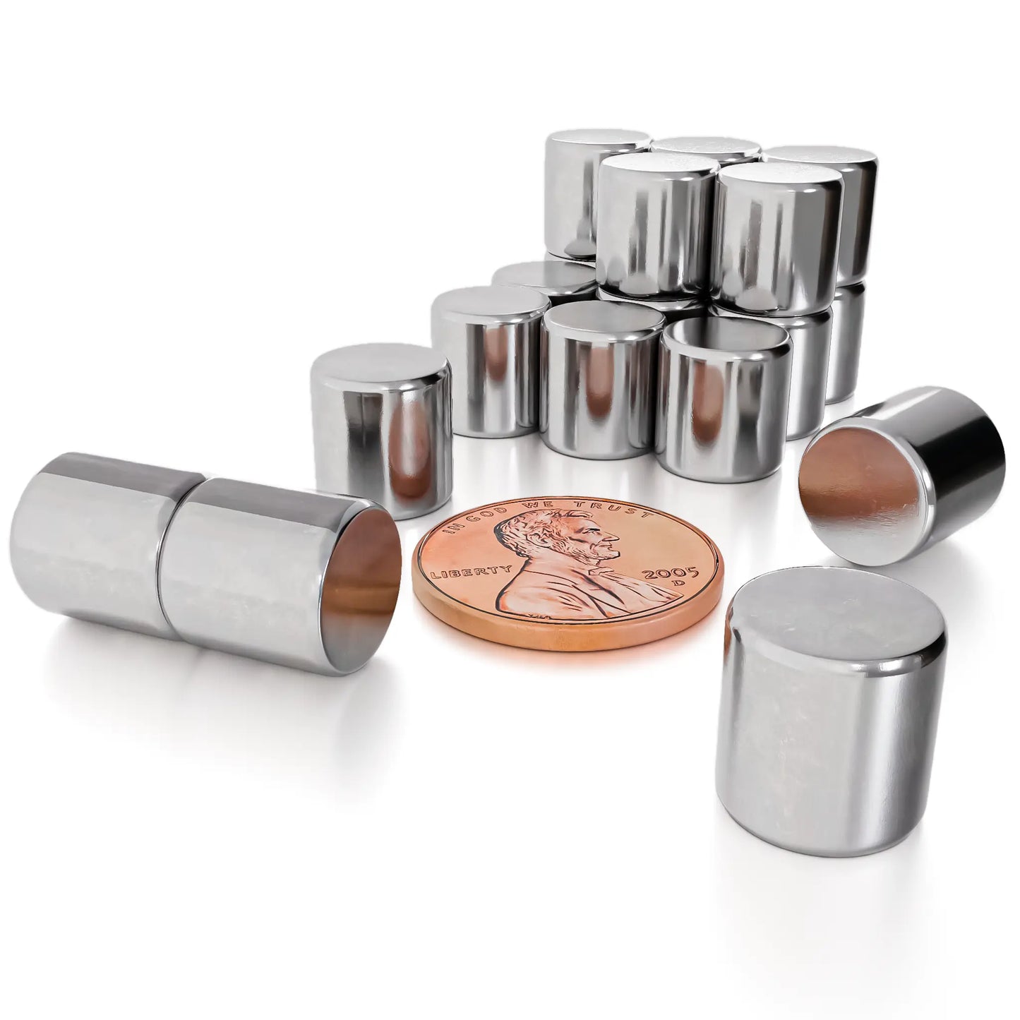 Neodymium Cylinder Magnets N50 3/8 x 3/8 inch