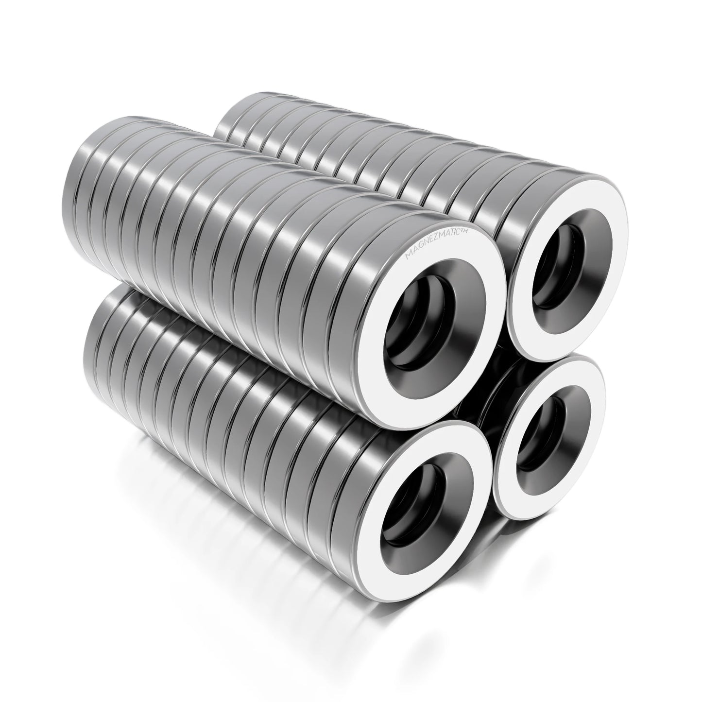 Neodymium Rare Earth Countersunk Disc Magnets N52 3/8 x 1/16 inch