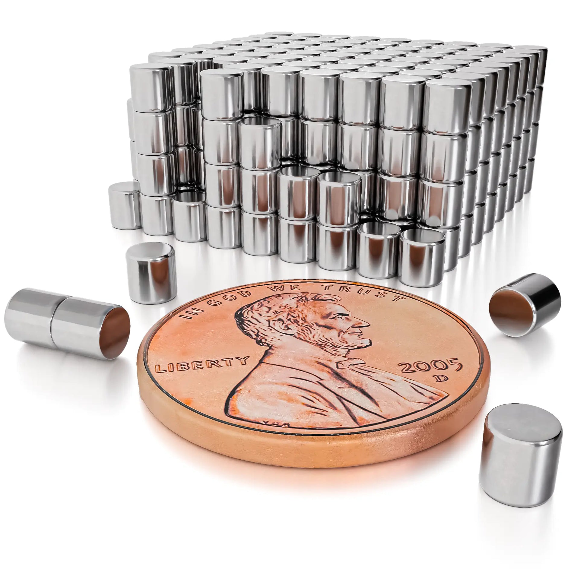 1/8 x 1/8 inch Neodymium Cylinder Magnets N52