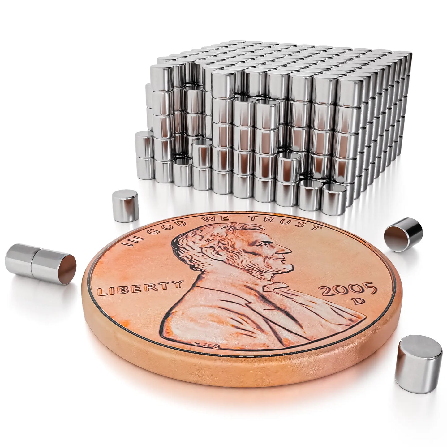 Neodymium Cylinder Magnets N52 2 mm x 2 mm