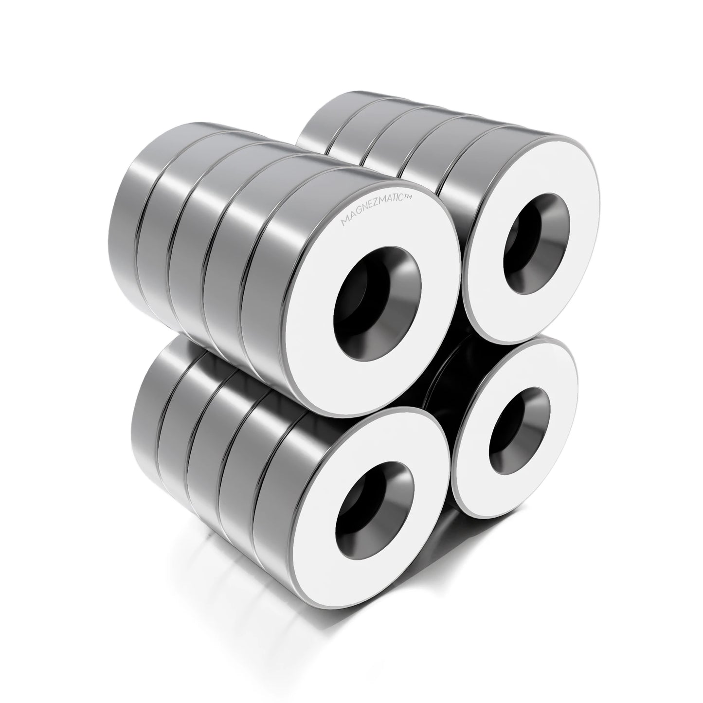 Neodymium Rare Earth Countersunk Disc Magnets N52 1/2 x 1/8 inch