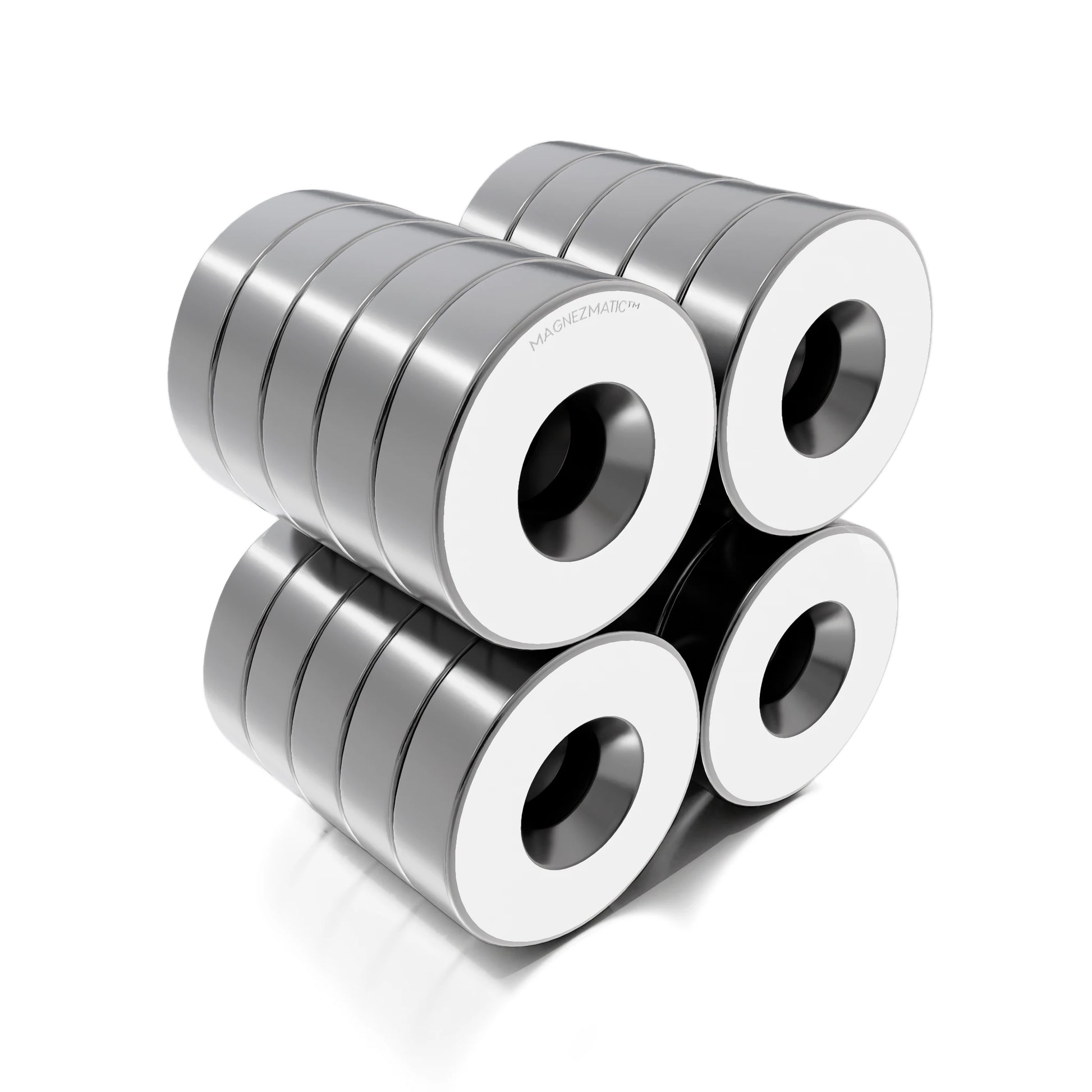 1/2 x 1/8 Inch Neodymium Rare Earth Countersunk Disc Magnets N52