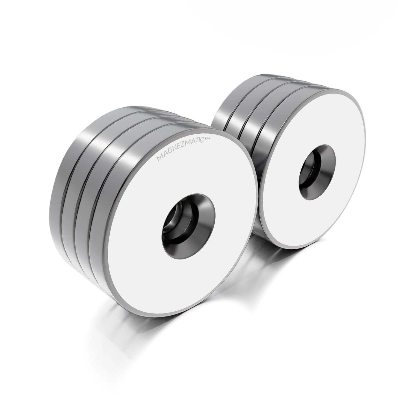 Neodymium Rare Earth Countersunk Disc Magnets N52 1 x 1/8 inch