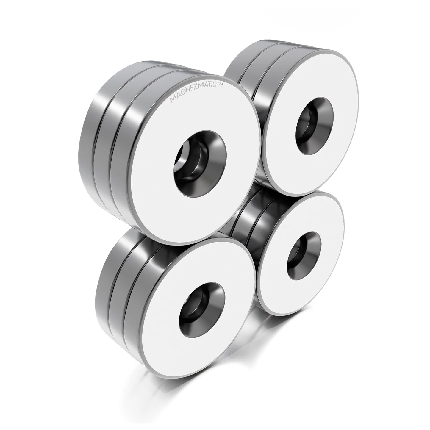 Neodymium Rare Earth Countersunk Disc Magnets N52 3/4 x 1/8 inch