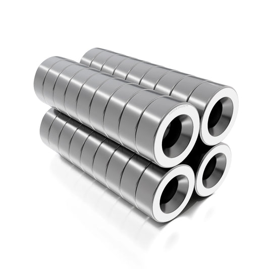 Neodymium Rare Earth Countersunk Disc Magnets N52 3/8 x 1/8 inch