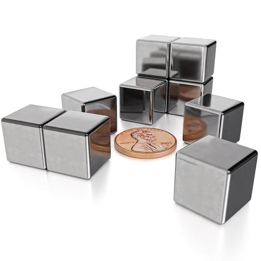 Neodymium Rare Earth Cube Magnet N48 1/2 inch